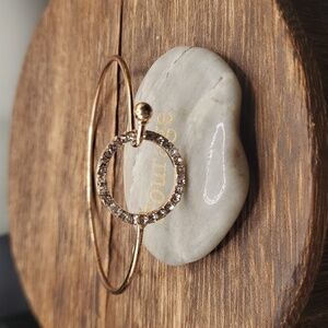 B2428 hoop crystal‎ trendy wreath bracelet